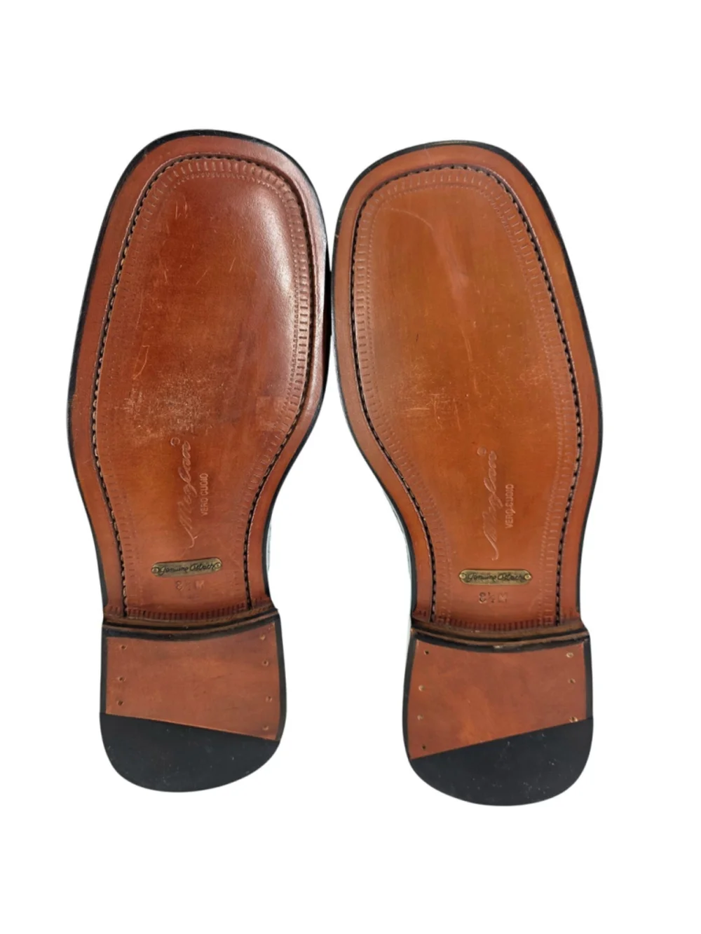 Mezlan Platinum Genuine Ostrich Monk Strap Cap Toe Dress Shoes Black 8.5 Spain